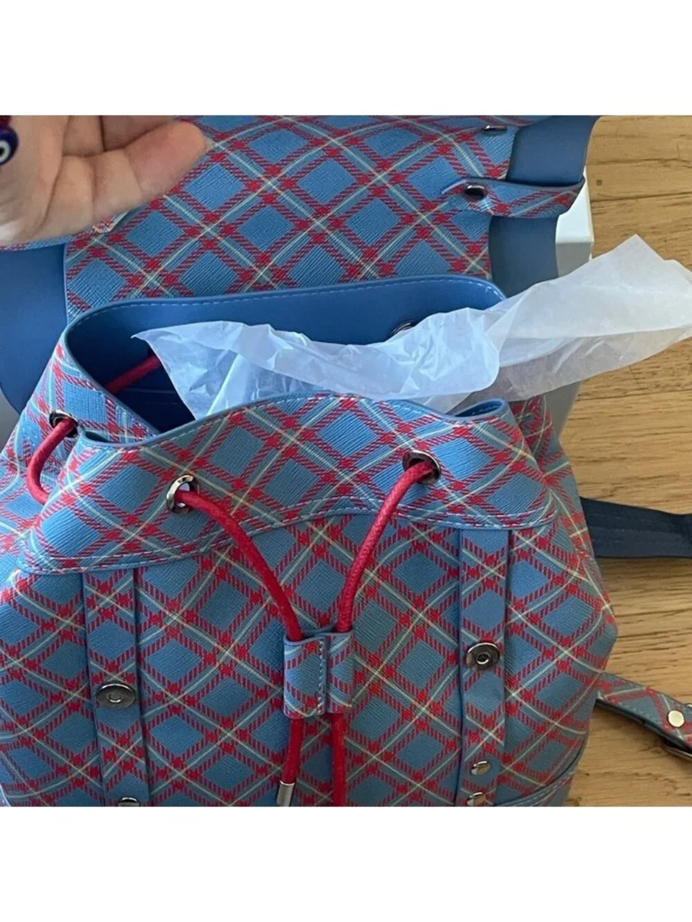 Vivienne Westwood Blue and Pink Men's Backpack